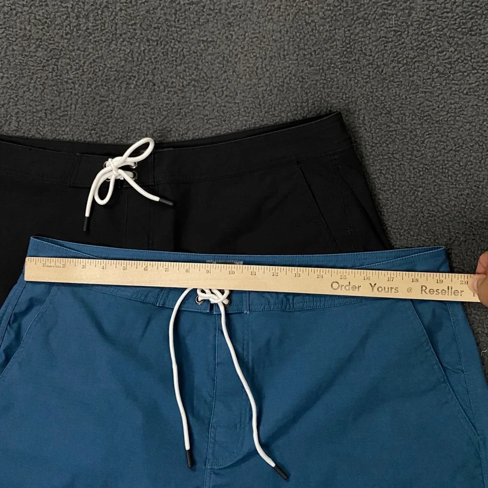 Set of 2 Standard Cloth Board Shorts Mens 2XL Blue Black 5